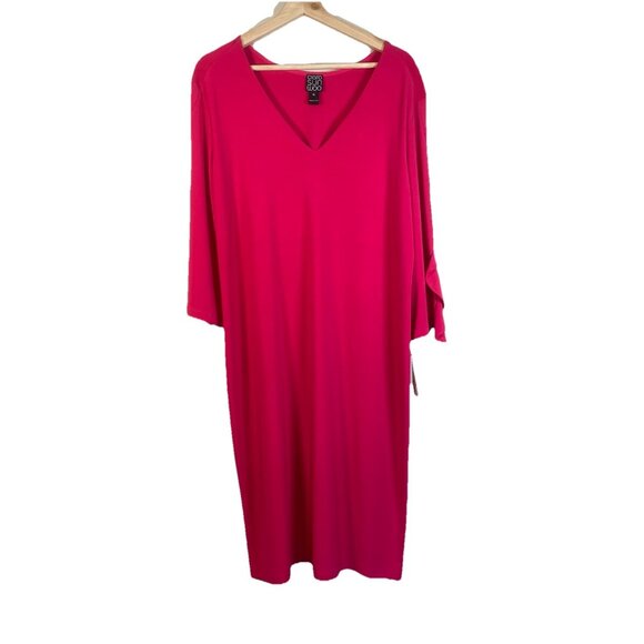 NWT‎ Clara Sun Woo Pink Dress New With Tags Size X-Large Stretch $102 Retail USA - Picture 1 of 11